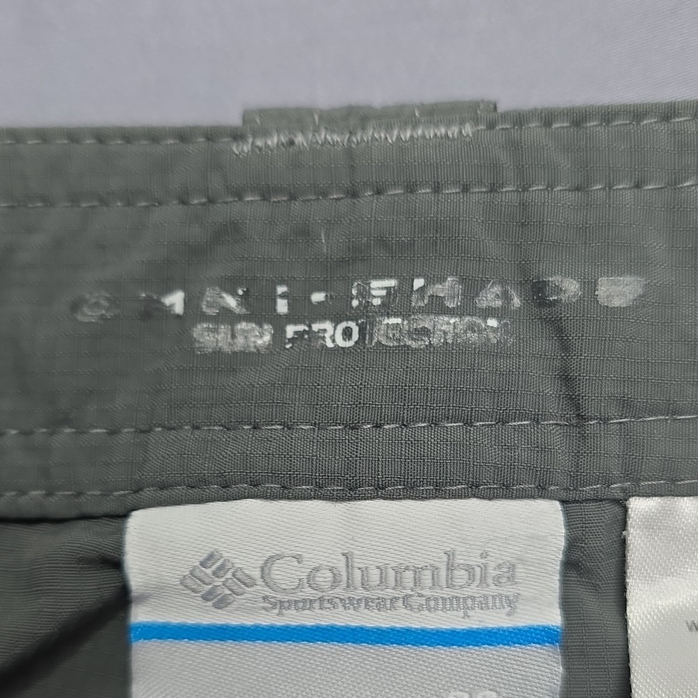 Columbia Short Men's Gray Nylon Hiking Camping Cargo 36W 34L Outdoor Gear - Picture 5 of 8